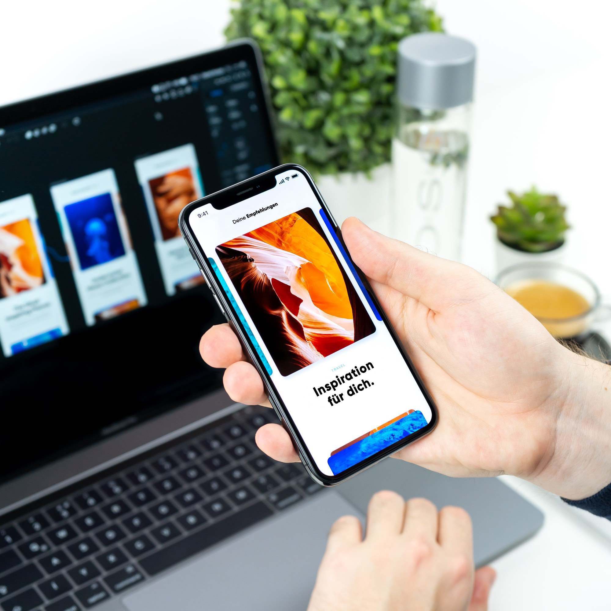 Bei Mobile-First Design hat die Darstellung für Mobilgeräte höchste Priorität. Bei Mobile-First Design hat die Darstellung für Mobilgeräte höchste Priorität.